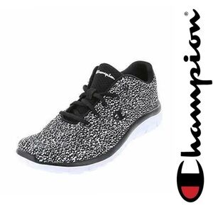 Champion | Gusto XT II Black White Print Lace Up Athletic Shoes | Size 11